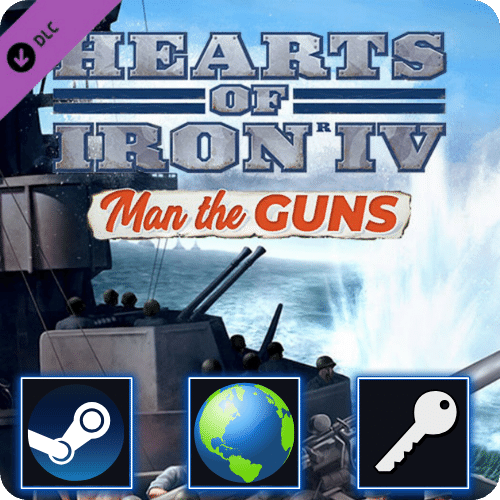 Hearts of Iron IV - Man the Guns DLC (PC) Steam CD Key ROW