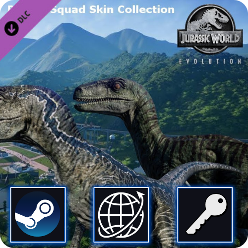 Jurassic World Evolution Raptor Squad Skin Collection Steam DLC Key